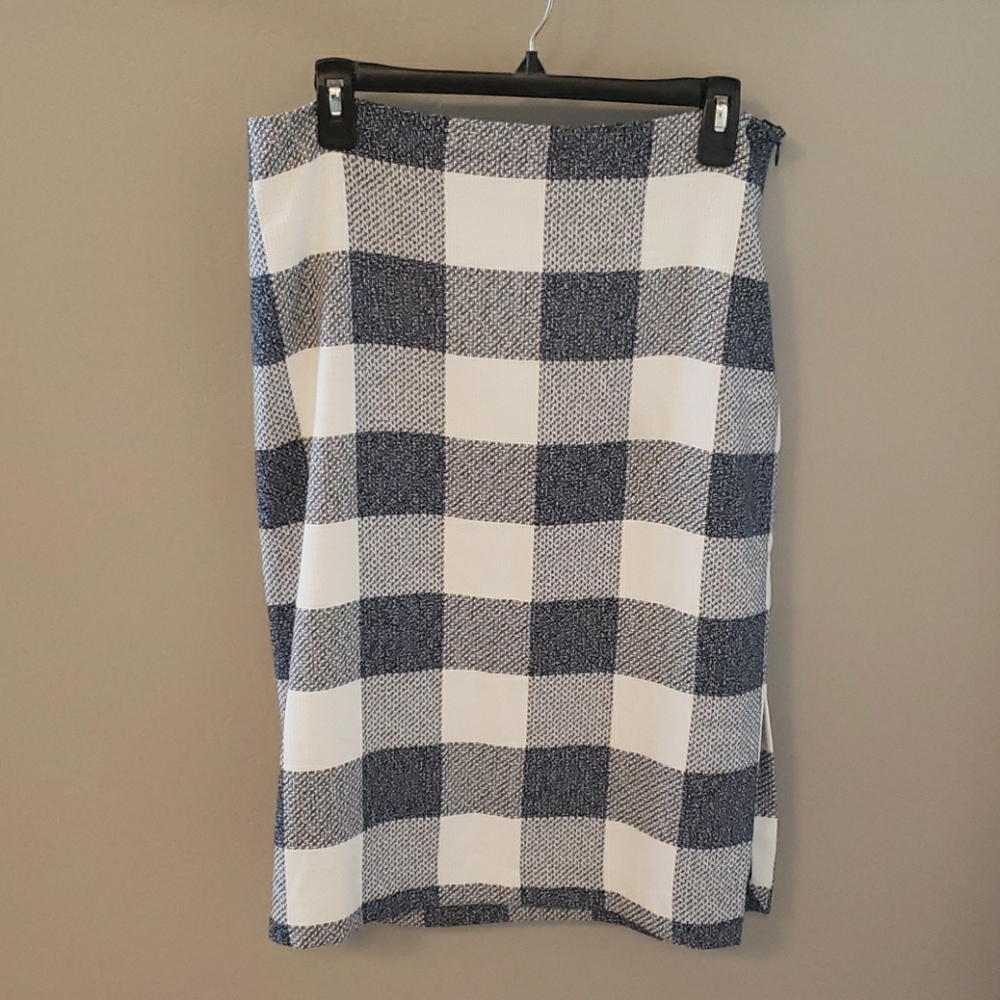NWT Banana Republic 🐃 Buffalo Plaid Pencil Skirt